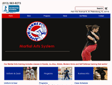 Tablet Screenshot of kinneykarate.com